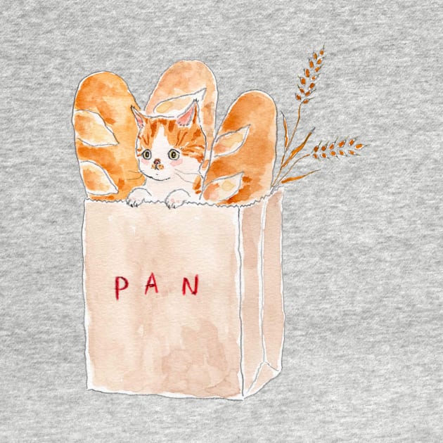 Pan cat by TOCOROCOMUGI